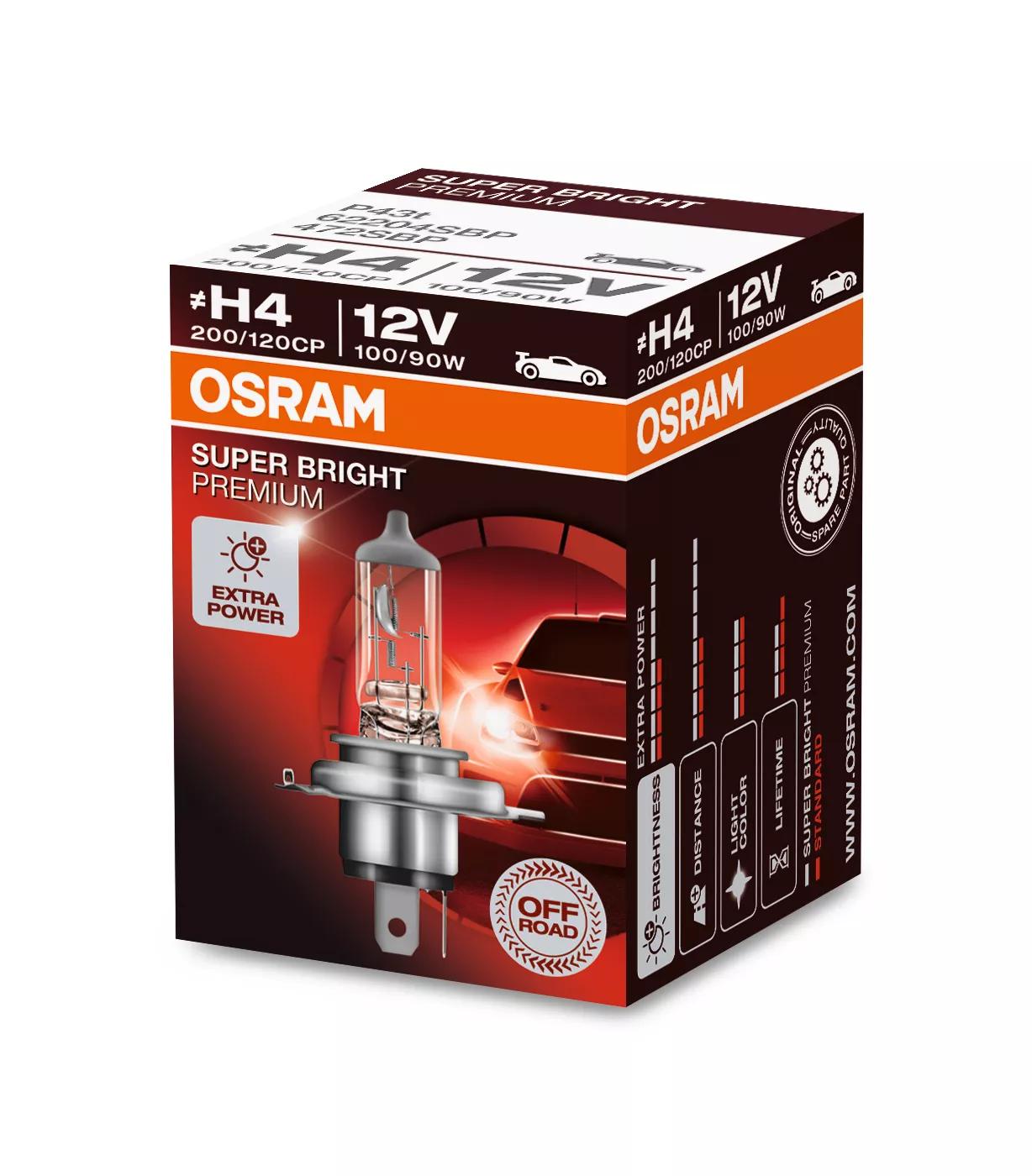 Osram H4 100/90W Super Bright Premium - 5