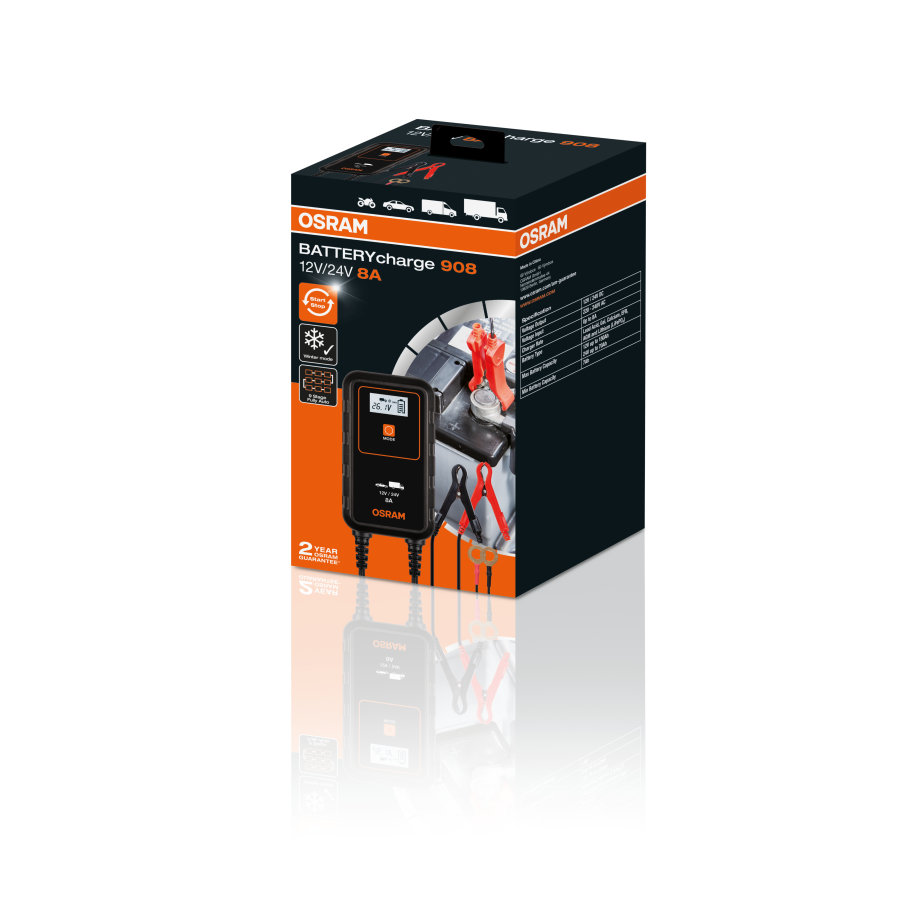 Osram Batterioplader | BATTERYcharge 908 - 2