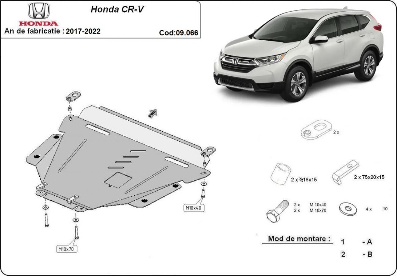 Hasplåt Stål Motor+ | Honda CR-V Gen 5 (2017-2022) - 7