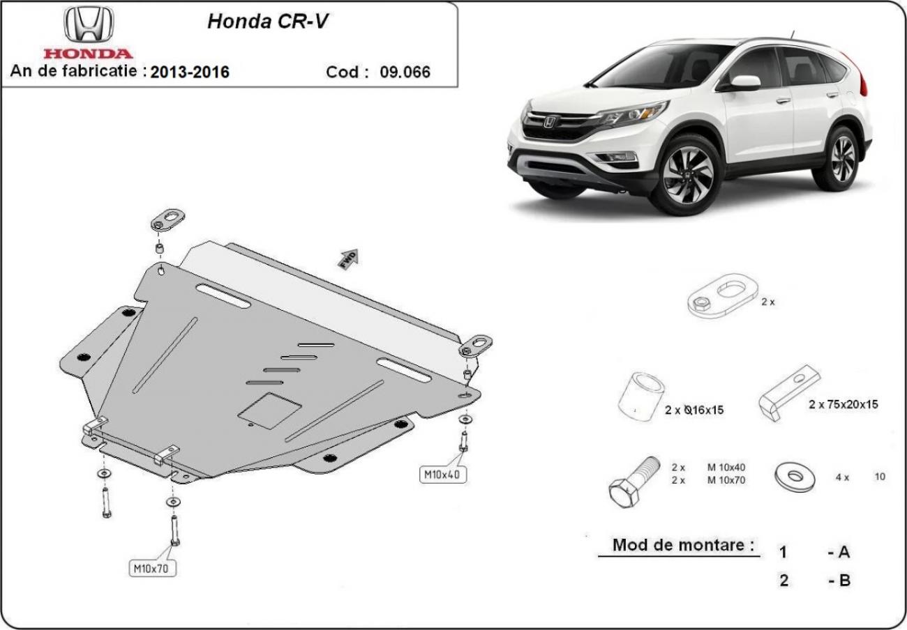 Bunnplate Stål Motor+ | Honda CR-V Gen 4 (2013-2016) - 7