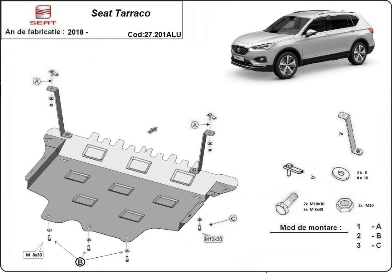 Hasplåt Aluminium Motor+ | Seat Tarraco (2018-2026) - 3
