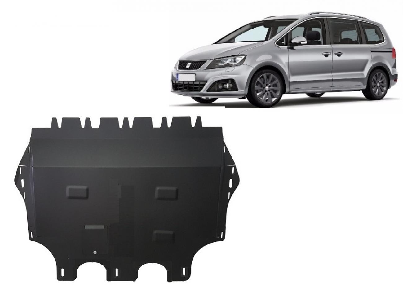 Bunnplate Stål Motor+ | Seat Alhambra - Webasto (2010-2020) - 2