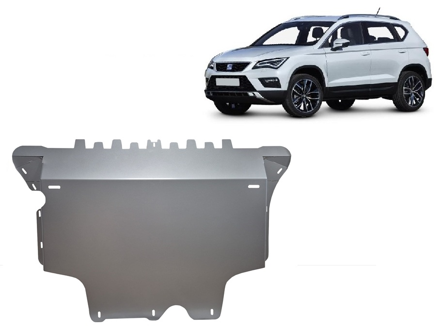 Protection inférieure en aluminium Moteur+ | Siège Ateca (2016-2026) - 2