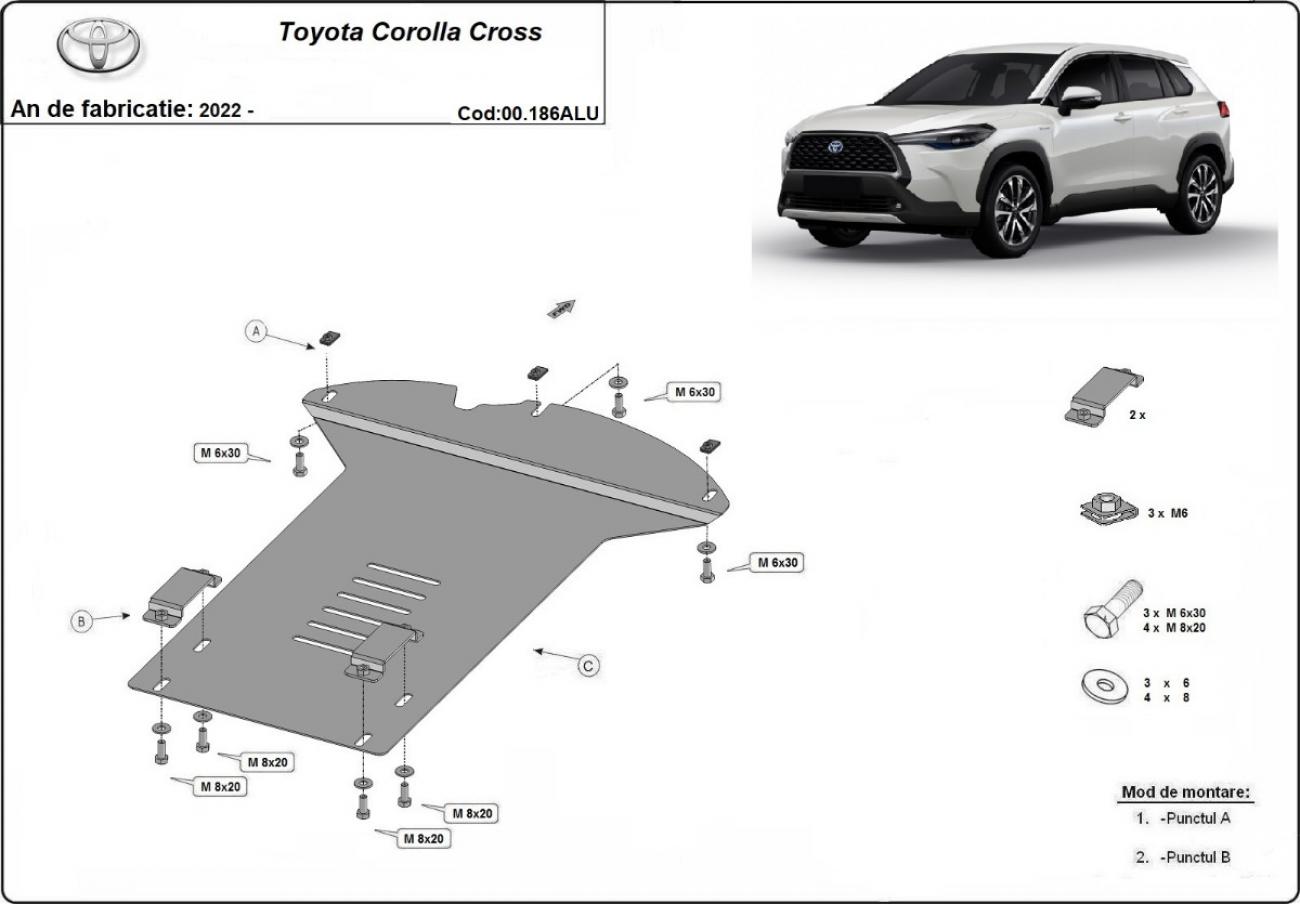 Skid plate Aluminium Catalytic converter | Toyota Corolla Cross (2022-2026) - 2