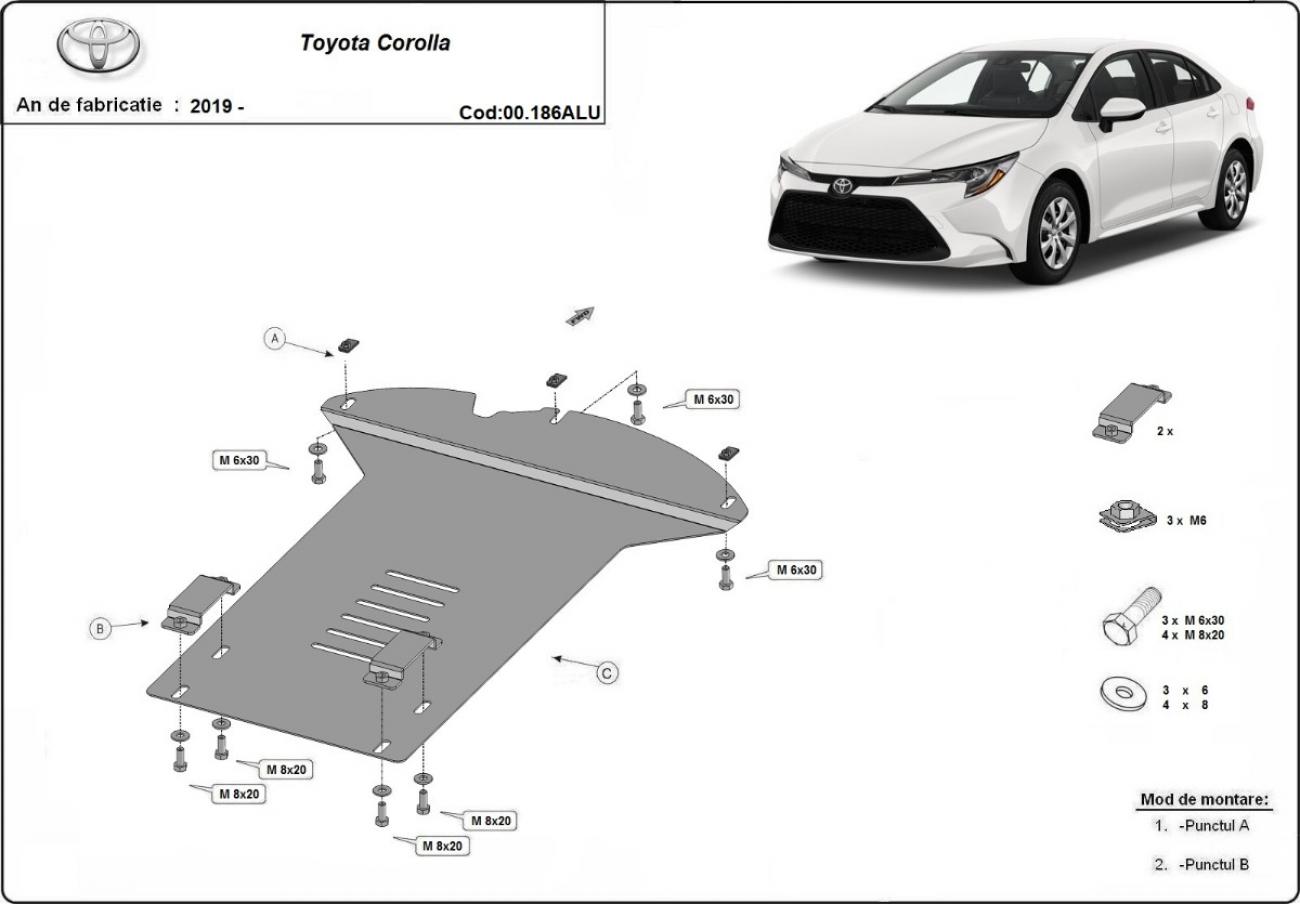 Skid plate Aluminium Catalytic converter | Toyota Corolla (2019-2026) - 2