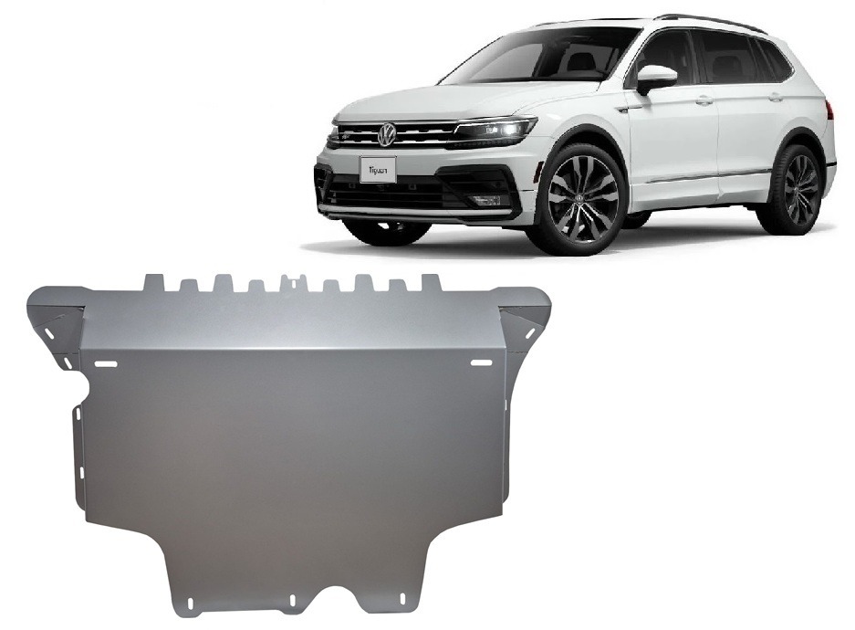 Protection inférieure en aluminium Moteur+ | VW Tiguan (2016-2026) - 2