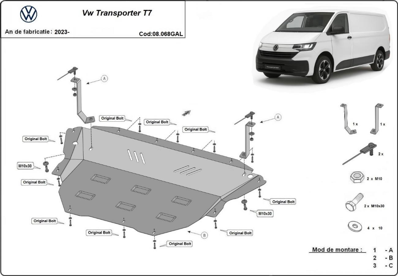 Skid plate Steel Engine+ | VW Transporter T7 (2023-2026) - 3