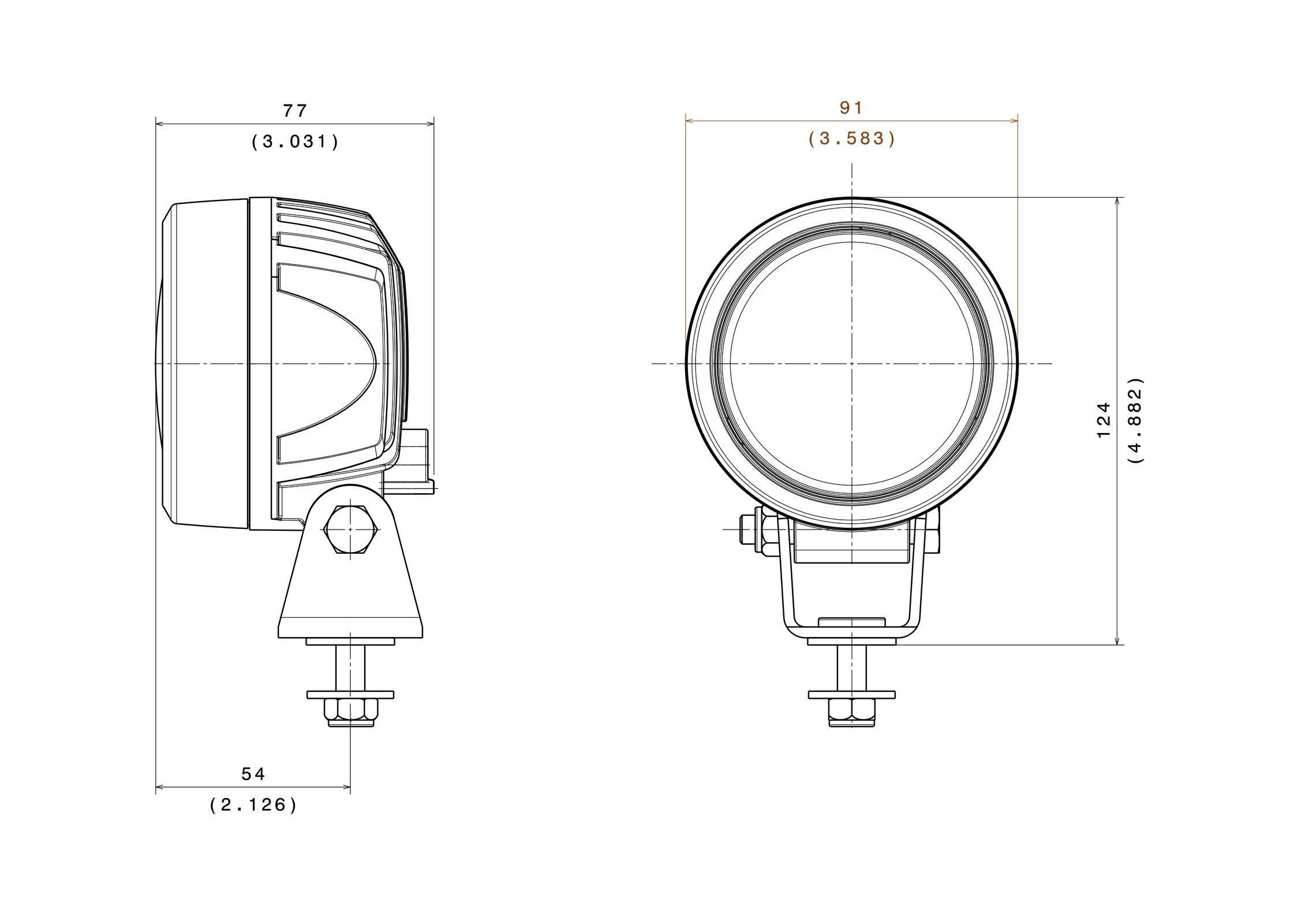 ABL RL - RLA LED - LED compact work light 2000 Lumen - 2