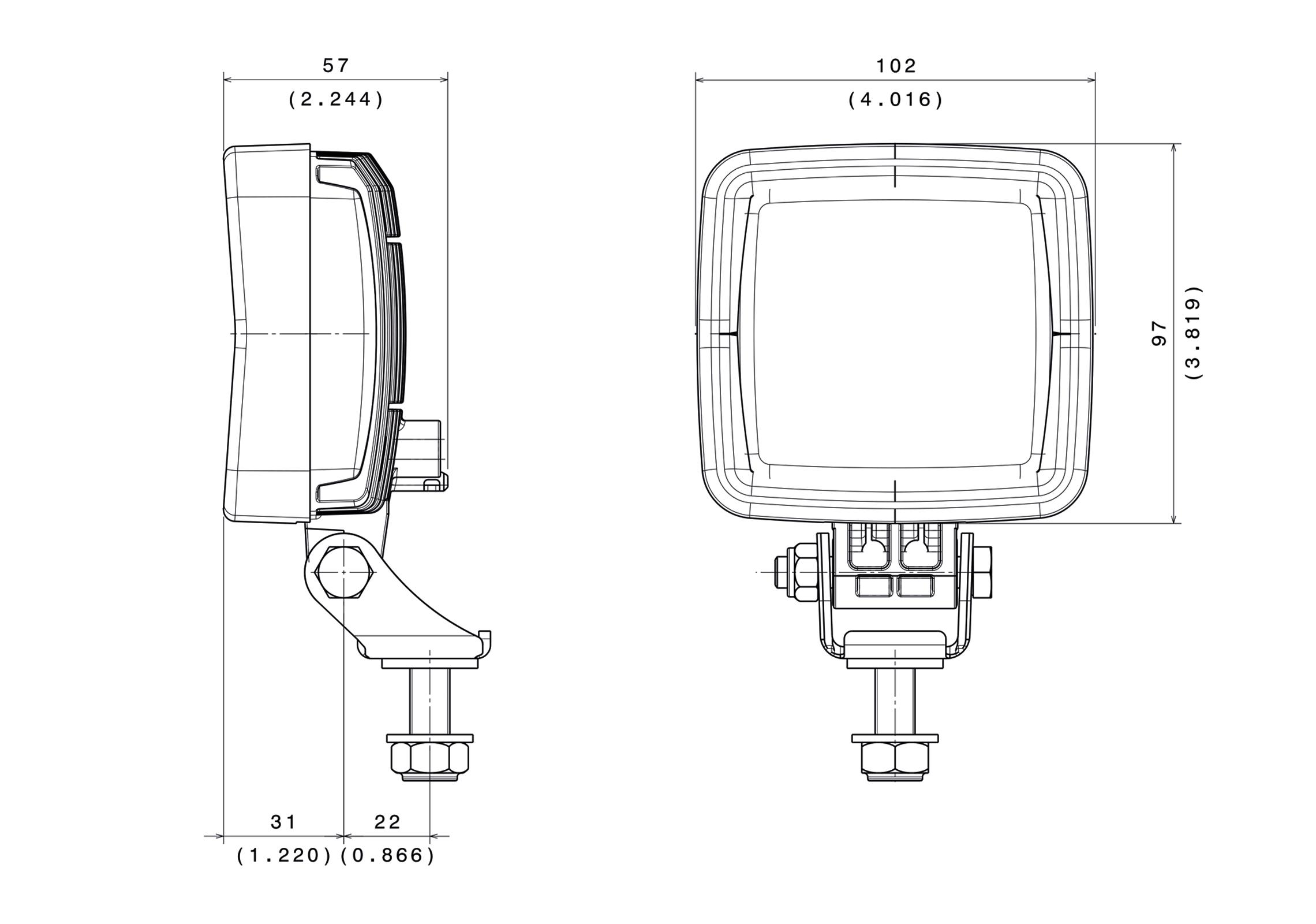 ABL  Arbetslampa LED Compact SL 1000 - 2