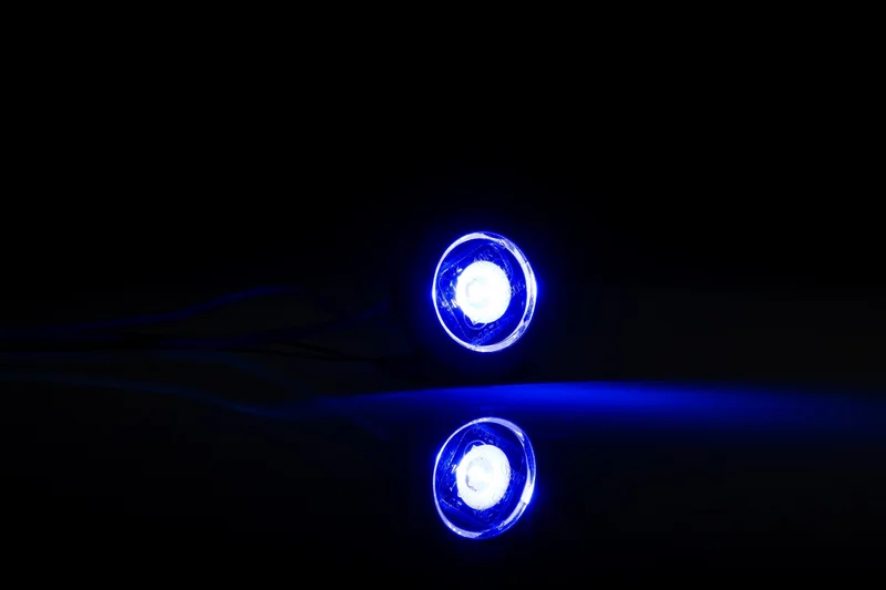 LED Compact recessed decoration light blue 12/24v - 2