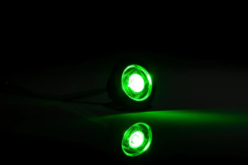 LED Compact recessed decoration light green 12/24v - 2