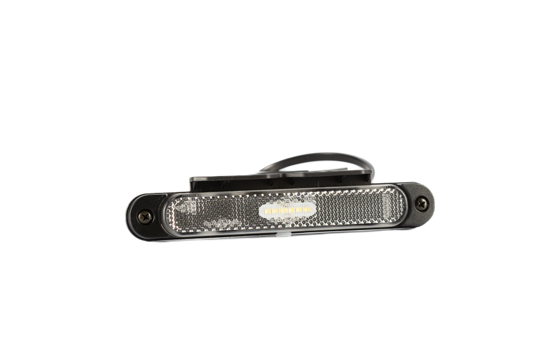 LED Slimline marker light white/bracket12-24v 50cm cable