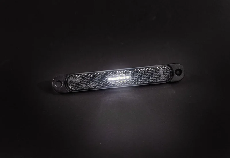 LED Slimline marker light white 12-24v 50cm cable - 2