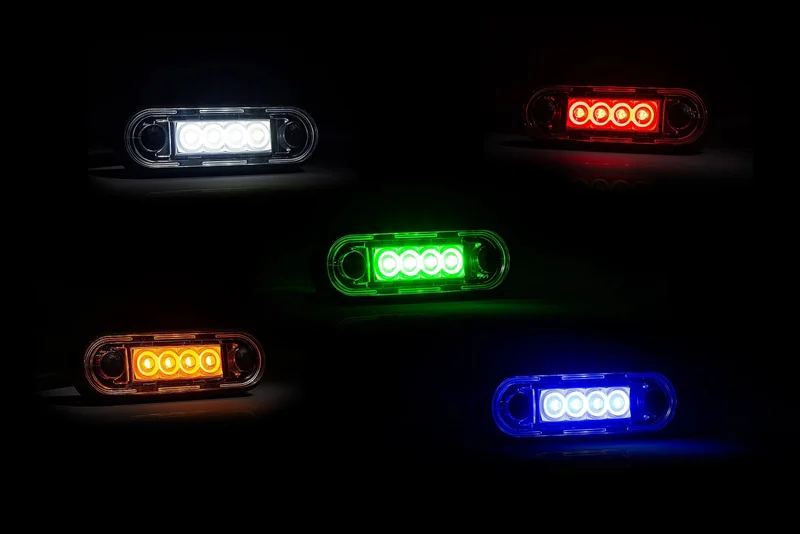 LED marker light recessed blue 12-24v 0.15m. cable - 2