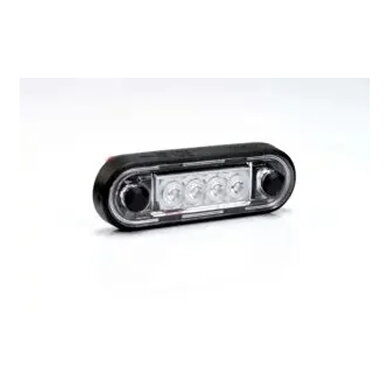 LED Posisjonslys innfelt blå 12-24V 0,15m kabel.