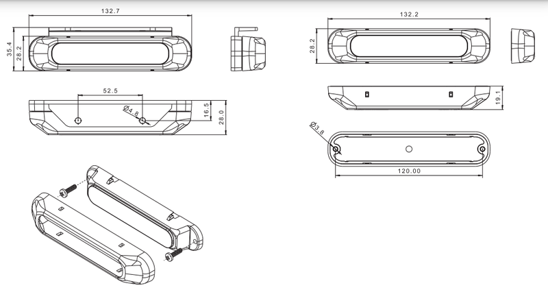 LED Daytime Running Lights (set) - 2