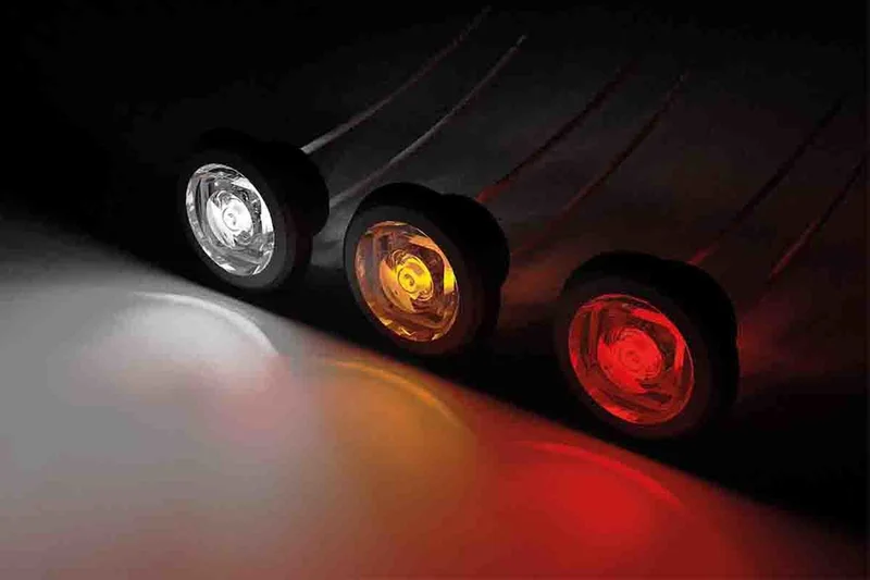 LED compact recessed marker light white 12-24v - 5