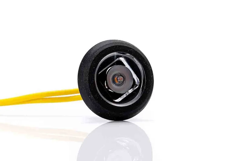 LED compact recessed marker light amber 12-24v - 6