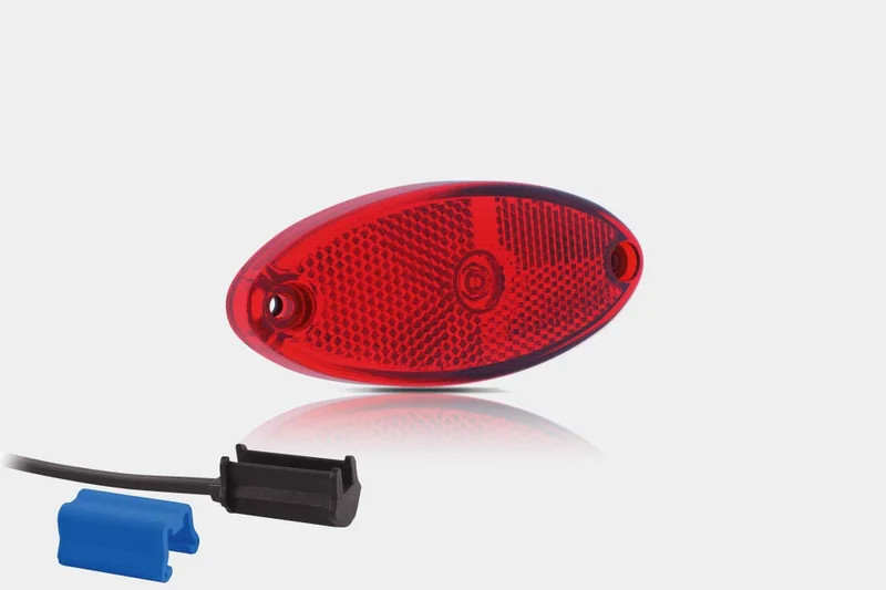 LED marker light oval red 12-24v 0.75mm². connector