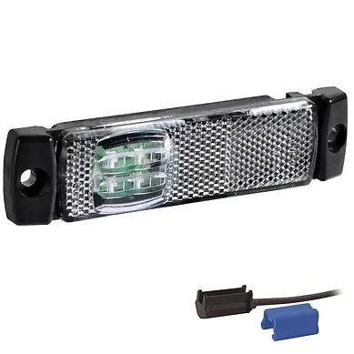 LED Posisjonslys hvit 12-24V 0.75mm². kontakt