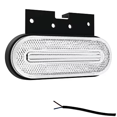 LED Positionsljus vit 12-24V 50cm. kabel