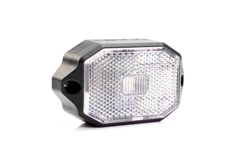 LED Posisjonslys hvit 12-24V glidsanslutning.