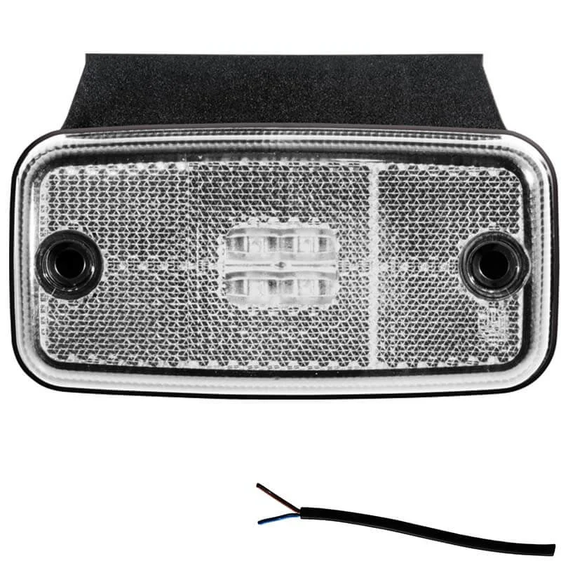 LED marker light white 12-24v 50cm. cable