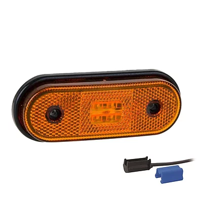 LED Positionsljus orange 12-24V 0.75mm². anslutning