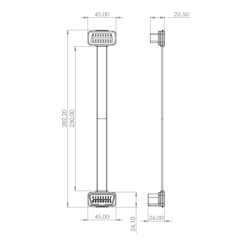 XBB OBD-II Extension Cable - 2