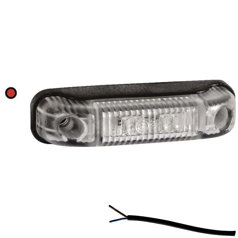 LED marker light red 12-24v 50cm. cable