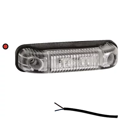 LED Positionsljus röd 12-24V 50cm. kabel