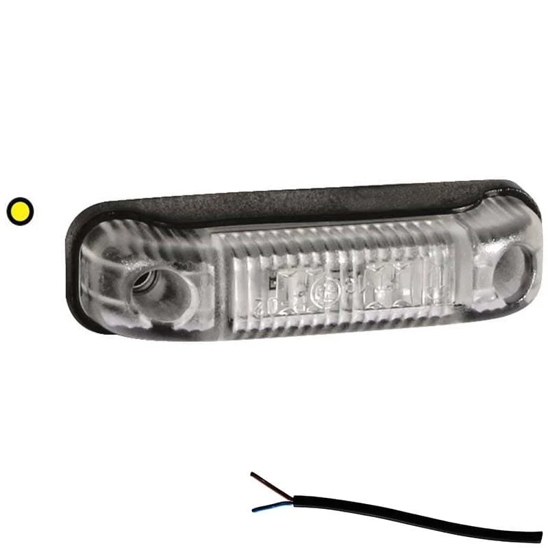 LED Posisjonslys orange 12-24V 50cm kabel.