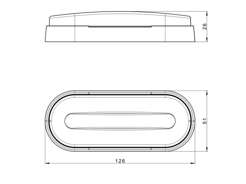LED marker light amber 12-24v 1,5mm². connector - 3