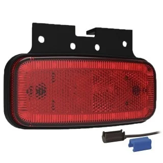 LED Posisjonslys rød 12-24V 0,75mm² kontakt.