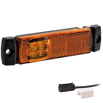 LED Positionsljus orange 12-24V 1.5mm. anslutning
