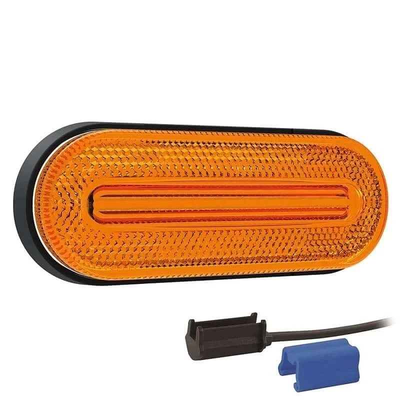LED Posisjonslys oransje 12-24V 0.75mm² tilkobling.