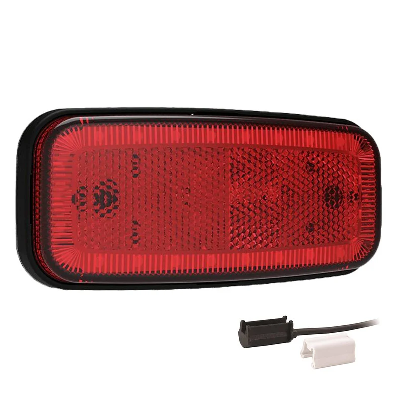 LED Positionsljus röd 12-24V 1,5mm². kontakt