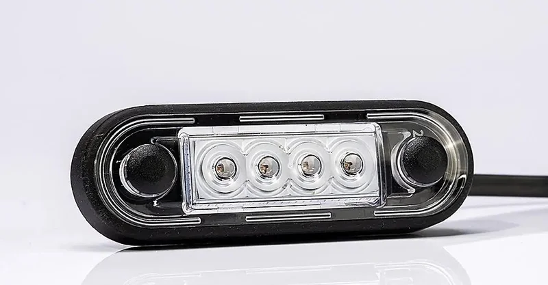 LED marker light recessed red 12-24v 5m. cable