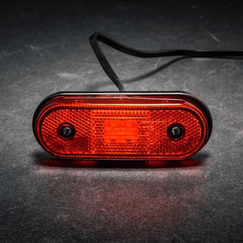 LED marker light red 12-24v 0.75mm². connector - 2