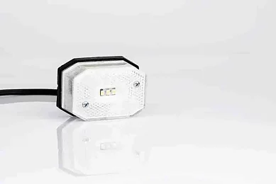LED Positionsljus vit 12-24V 50cm. kabel
