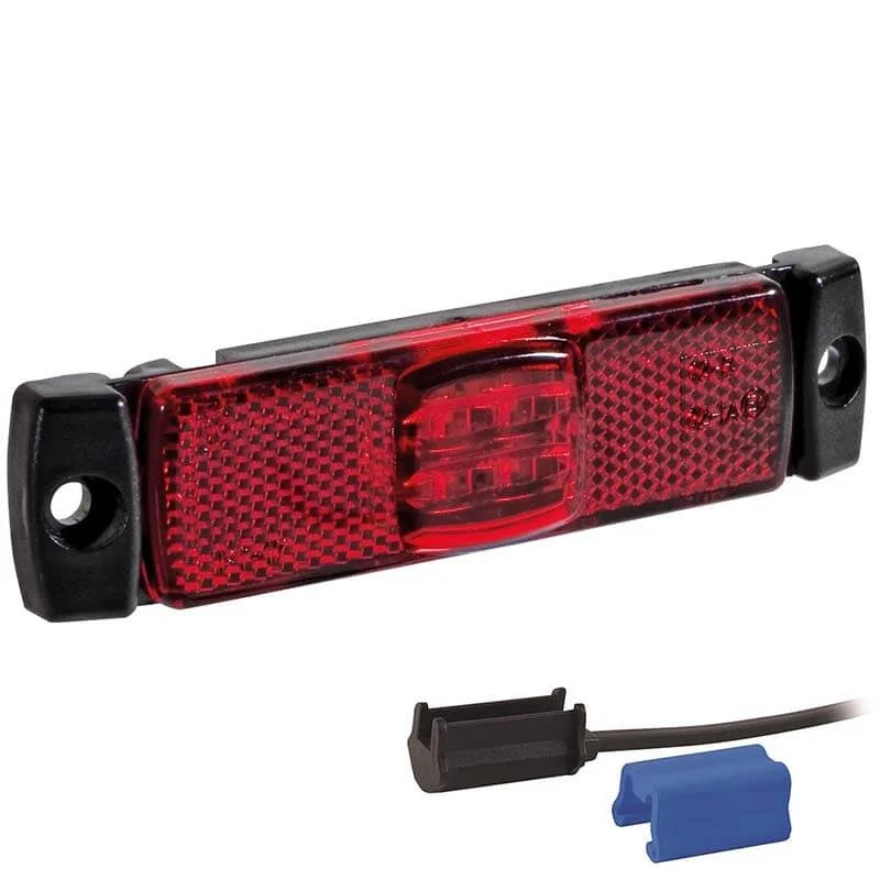 LED Positionsljus röd 12-24V 0.75mm². kontakt