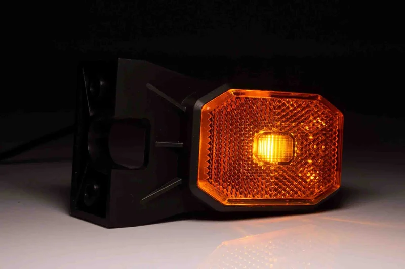 LED marker light amber 12-24v slide connector - 2