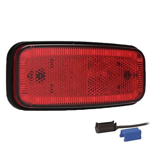 LED Positionsljus röd 12-24V 0.75mm². kontakt