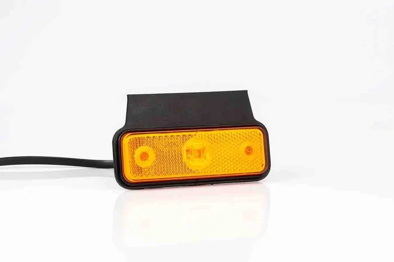 LED Posisjonslys oransje 12-24V 50cm. kabel 1.5mm. kontakt