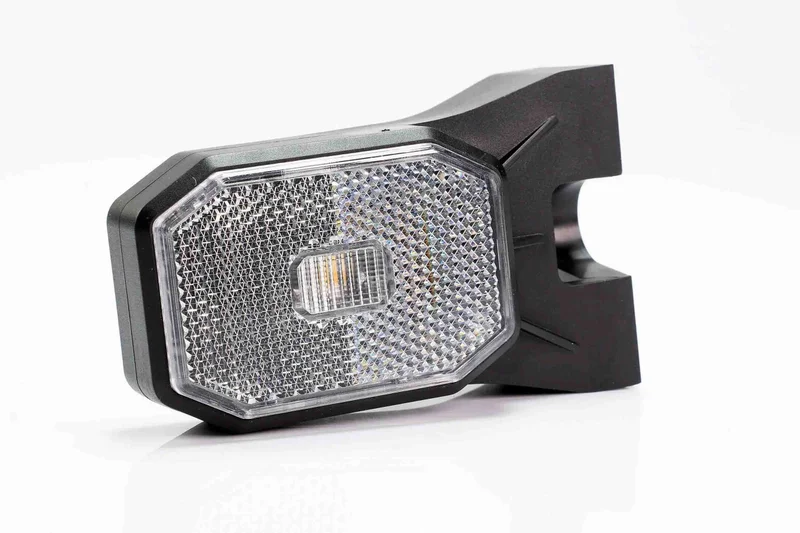LED marker light white 12-24v slide connector
