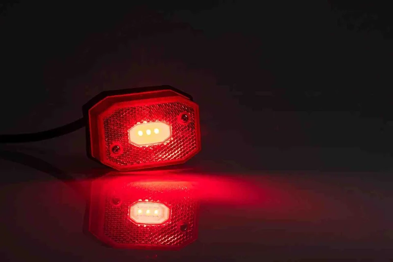 LED marker light red 12-24v 50cm. cable - 2