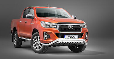 LOWBAR EU Frontbøjle med bundplade - Toyota Hilux 2018-2021