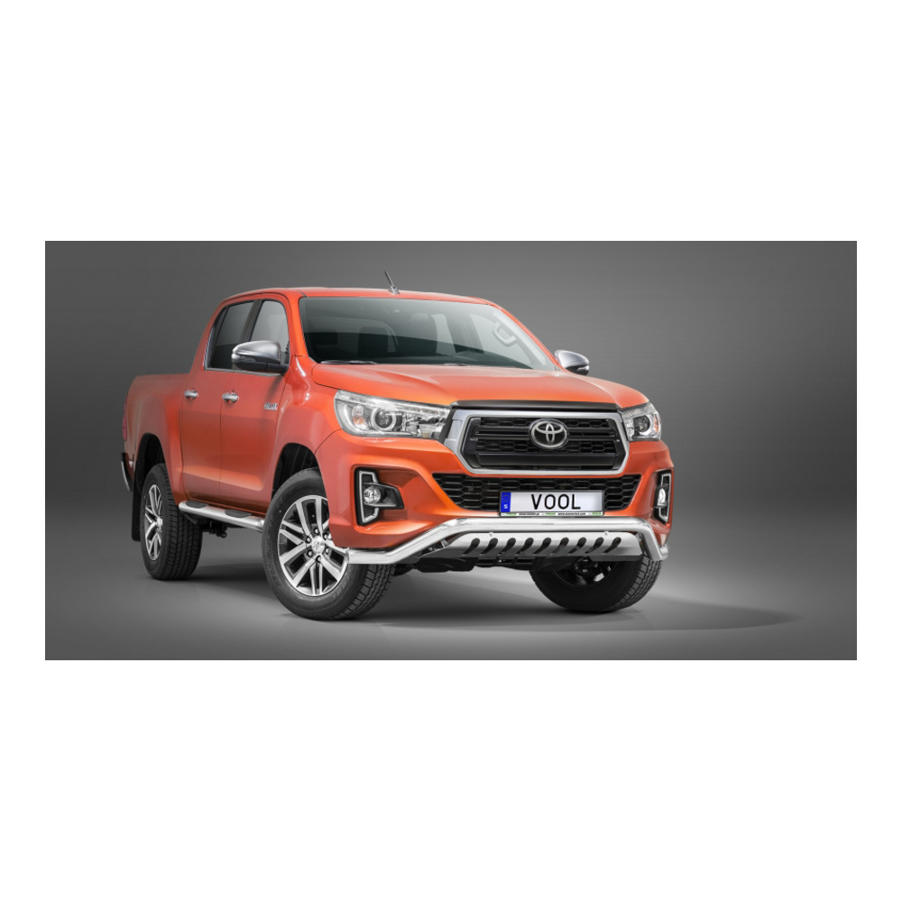 LOWBAR EU Frontbåge med hasplåt - Toyota Hilux 2018-2021