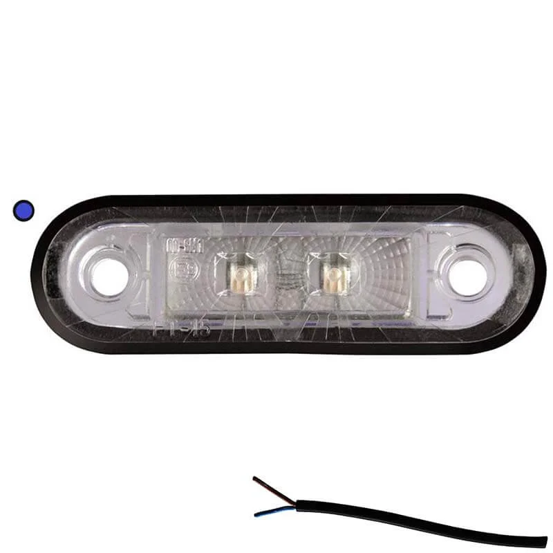 LED marker light blue 12-24v 50cm. cable