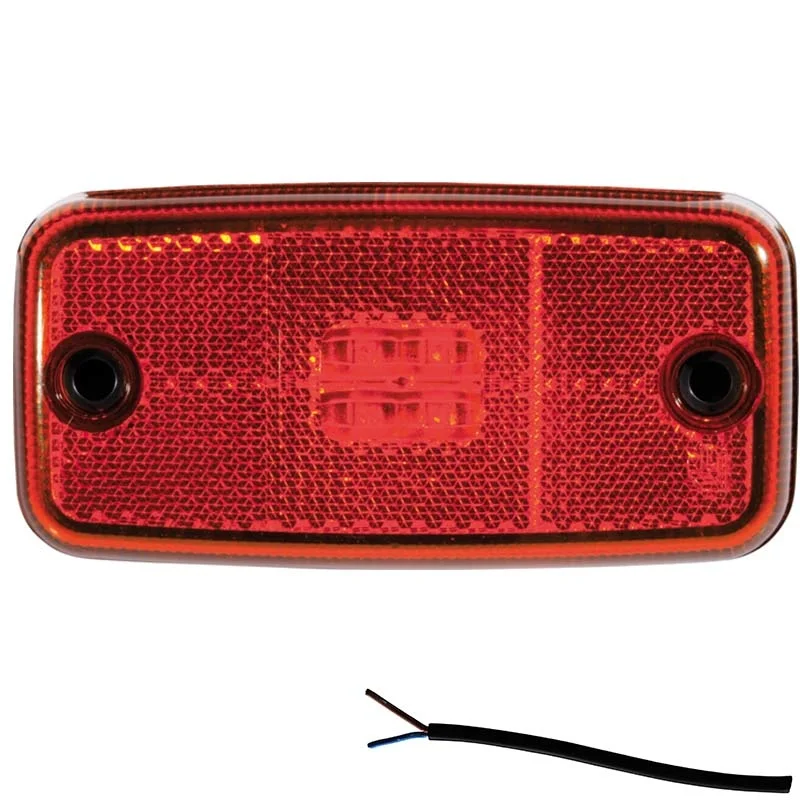 LED marker light red 12-24v 50cm. cable